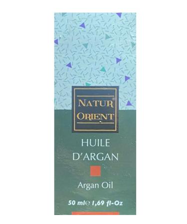 Natur Orient Organic Argan Oil 50 ml - Argan Oil for Face and Body Hair - Nourishes, Strengthens and Brings Shine - Rich in Vitamins and Antioxidants