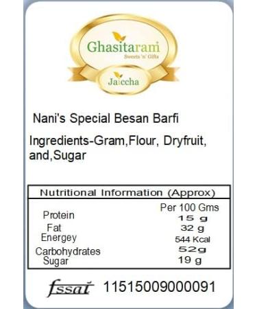 Ghasitaram Gifts Rakhi for Brother Rakhis Online- Premium Stone Magnetic Braclet with 400 GMS of Besan Barfi Rakhi Set with 400 gms of Besan Barfi - Buy Online on GoSupps.com