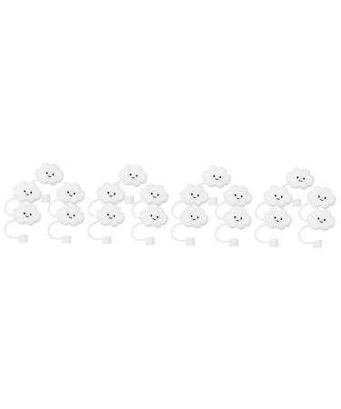 ABOOFAN 20 pcs Decor Supply Cover Shaped End Reusable Birthday Cap Protectors Supplies Cute Tip Tumbler Cloud for Shape Cartoon Caps Anti- Toppers Protector Baby Proof Plugs White 5pcsx4pcs 3X2X1.2CMx4pcs