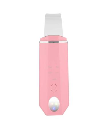 Ultrasound skin washer dead skin shovel facial pore cleaner homepage blackhead red blue light import ion export (pink)