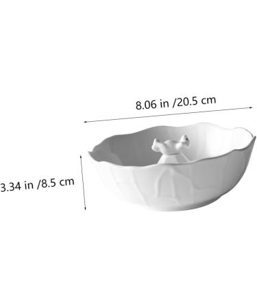 Milisten 1pc Polar Bear Fruit Bowl Large Ceramic Bowl Soup Bowls Large Kitchen Storage Ceramic Fruit Bowl Ceramic Serving Bowl Storage Bowl White Dessert Cereal Bowl Ceramics 3D - Buy Online on GoSupps.com