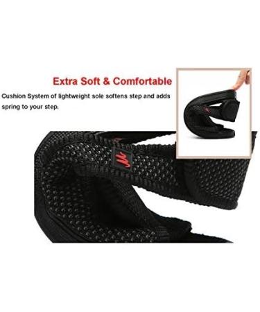 Men's Wide Width Open Toe Diabetic Recovery Slippers - Adjustable Orthopedic Walking Shoes for Foot Relief - Non-slip Arthritis Edema House Shoes - 7 Wide Black - Buy Online on GoSupps.com