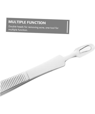 SOESFOUFU 9 Pcs Clip Comedone Extractor Instrument Tool Whitehead Removal Tool Kit Silver Stainless Steel - Buy Online on GoSupps.com