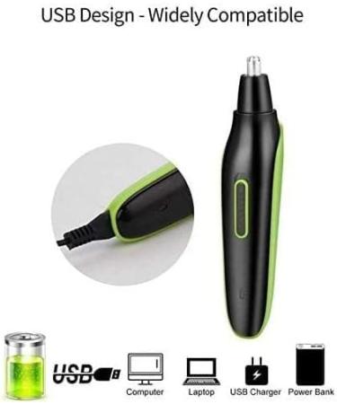 USB Rechargeable 4-in-1 Nose Hair Trimmer for Men - Waterproof Clipper & Facial Hair Groomer - Travel-Friendly Easy Cleansing - Buy Online on GoSupps.com