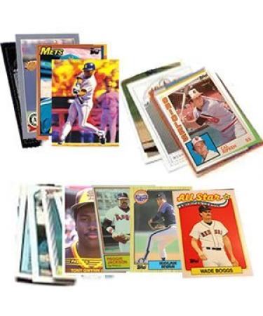 40 Baseball Hall-of-Fame & Superstar Cards Collection - Look for Cal Ripken Nolan Ryan Ken Griffey Babe Ruth Tony Gwynn & Wade Boggs. Ships in Protective Plastic Case Perfect for Gift Giving