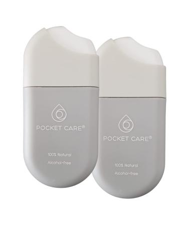 POCKET CARE | 2 Pack Peppermint Scented Hand moisturizing Spray 1 Fl OZ- Spray for Hands | Organic Spray | Travel Size - Travel Accessories | 100% natural