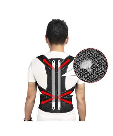 Back Posture Corrector Protection Back Shoulder Strap Humpback Back Pain Relief Brace Adjustable Adult Corset Body Health Care (Color : Grau Size : XX-Large) vision Grey XX-Large - Buy Online on GoSupps.com