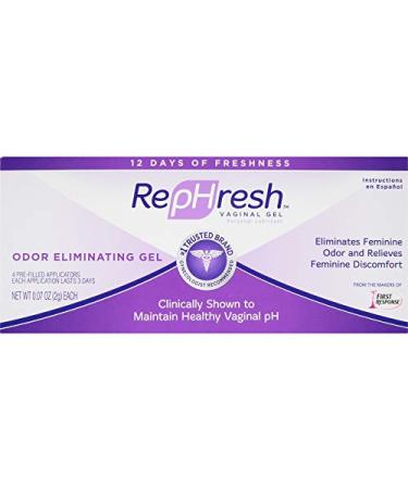 RepHresh Odor Eliminating Vaginal Gel - 4ct (0.07oz) | Freshness & Comfort - Buy Online on GoSupps.com
