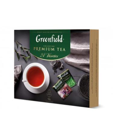 Greenfield Tea Collection 24 Varieties in bags 96 count - Gift Set Box