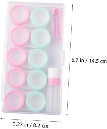 Healeved 4 Sets Colored Contact Lens Storage Boxes | Travel Cases & Tweezers | Secure & Stylish Containers for Lenses - Buy Online on GoSupps.com