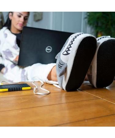 Jokari USB Rechargeable Heated Shark Slippers - Comfy Electric Slippers for Men Women & Kids | Non-Slip & Water Resistant - Keep Feet Warm - Buy Online on GoSupps.com