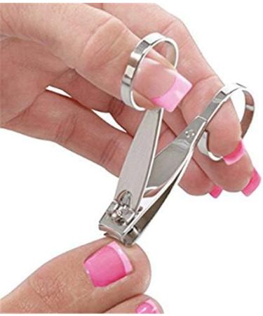 PSGS 1PC New Finger Toe Nail Cutter Clipper Straight & Curved Edge Scissor Stainless Steel Manicure Tool Nail Scissors Tools (Color : Curved L) - Buy Online on GoSupps.com