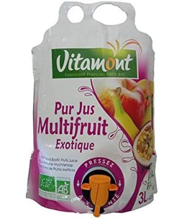 Vitamont - Pure Organic Exotic Multifruit Juice - 3 L - Sold per unit - Buy Online on GoSupps.com