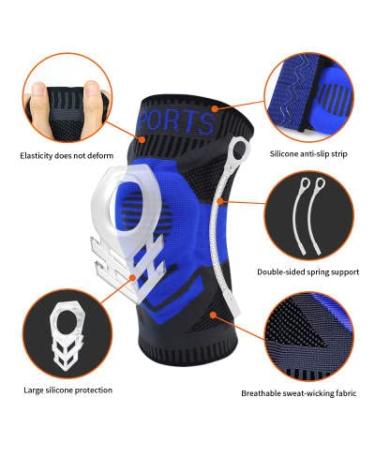 Breathable Sports Knee Guard | Elastic Compression Knee Support for Basketball - Buy Online on GoSupps.com