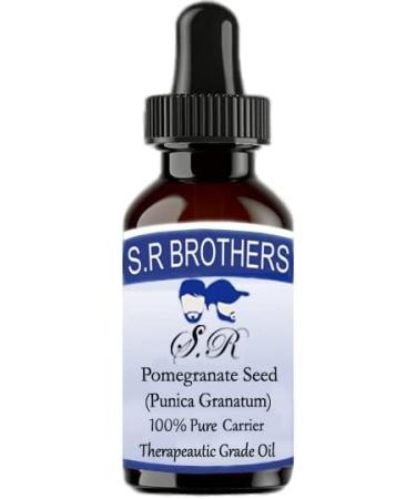 Buy SR Brothers Pomegranate Seed Oil (Punica Granatum) - Pure Natural Carrier Oil 30 ml for Therapeutic Use - International Shipping Available - Buy Online on GoSupps.com