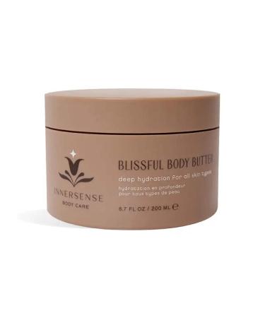 INNERSENSE Organic Beauty - Blissful Body Butter | Shea Butter Vitamins B5 C + D for Nourished Smooth Soft Skin | Clean Non-Toxic Cruelty-Free | Paraben + Phthalate Free (6.7 fl oz | 200 ml)