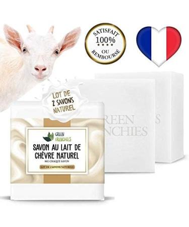 G.F. Goat Milk Soap set of 2 Extra Gentle Goat Milk Soap Natural Moisturizing Superfatted Goat Milk Soap Face and Body - Buy Online on GoSupps.com
