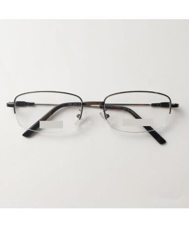 Fuqinqingoz unbreakable reading glasses glasses fatigue relieves computer reader anti-blue light flat light mirror for women/men (color: gun color size: +100) +100 gun color