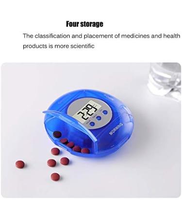 Pill Box Timer Winnes Pill Box with Alarm 4 Grids 5 Alarm Clocks Portable Travel Storage Mini Tablet Box (4 Grids) 4 Grille - Buy Online on GoSupps.com