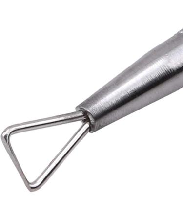 Cuticle Pusher Stainless Steel Triangle Cuticle Peeler Scraper Remove Gel Nail Polish Nail Art Remover Tool(Silver Color) - Buy Online on GoSupps.com