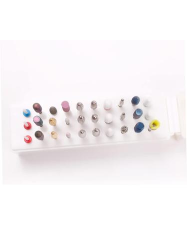Nail Drill Bits Holder 30 Holes Drill Bits Organizer Container 30 Holes Manicure Tools Nail storage container - Buy Online on GoSupps.com