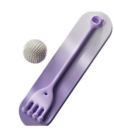 Bow Training Toe Grip Exercise Dance Back Muscle Leg Stretch Relaxation Band Purple+Purple Magnet Fascia Ball
