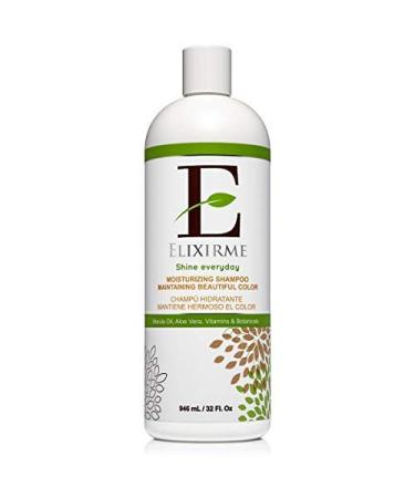 Elixirme Moisturizing Shampoo Gentle on Curly and Color Treated Hair Sulfate Free 32.Oz