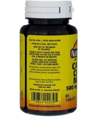Nature s Blend Calcium Citrate With D 500Mg Tablets 60 Ct (6 Pack) - Buy Online on GoSupps.com