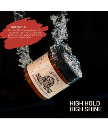 Johnny Slicks Rugged Strong Hold Water Based Hair Pomade - 4oz - Promotes Healthy Hair Growth and Hydrates Dry Skin - Men's Grooming Essential - Buy Online on GoSupps.com