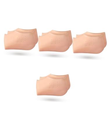 FOMIYES 4 Pairs Inner Height Increasing Insole Height Booster Shoes Height Increase Pads Height Increasing Shoe Inserts Feet Heel Sock Pads Damping Men and Women Sebs Heel Socks