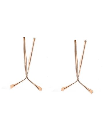 Operitacx 2 pairs of glasses accessories glasses spare bars for brilliant parts clear reading glasses glass replacement arms glasses spectacle legs glasses peak glasses end peak glasses brick metal sunglasses