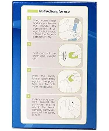 ReliOn Safety Lancets 30G 2 Pack - 6 Tote, 50 Single Use | Convenient and Reliable Blood Glucose Testing - Buy Online on GoSupps.com