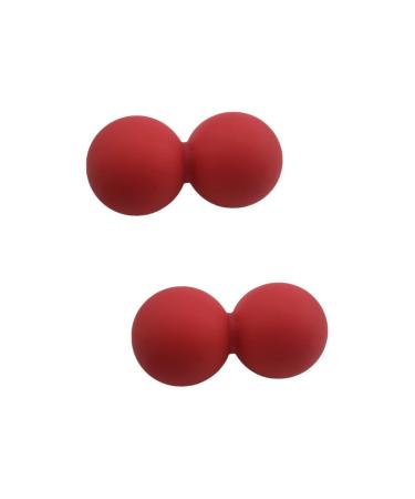 Frcolor 2st mobility peanut muscle rolling peanut yoga roll peanut massage full-body massage balls massage roller peanut ball peanut massage ball red peanut balls yoga ball fitness