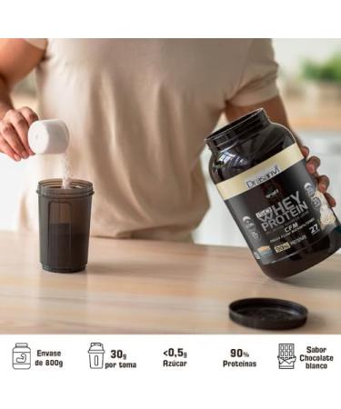  Drasanvi Sport Live Whey Protein Isolate | Protein Isolate Powder | Whey Protein Isolate | Proteins that help increase your muscle mass | White Chocolate | 800 g Drasanvi - Buy Online on GoSupps.com