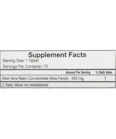 Next to Nature Tablets: Herbal Aid to Regularity Pure Aloe Vera Dietary Supplement 75 Tablets - Buy Online on GoSupps.com