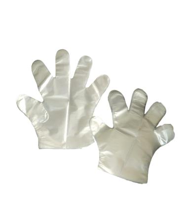 St llion Clear Disposable Plastic Gloves Food Prep Work Transparent Gloves for Cooking Cleaning Handling | Food Safe Disposable Gloves- One Size Fits Most (300)