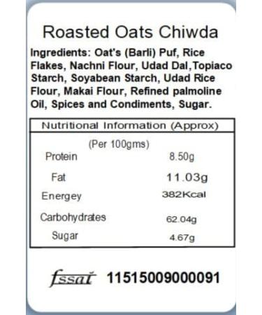 Jaiccha Ghasitaram Roasted Oats Chiwda 450 gms |Diwali Holi Rakhi Valentine Christmas Birthday Anniversary Gift for Her Him Mothers Day Fathers Day| - Buy Online on GoSupps.com