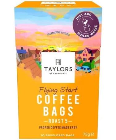 Coffee Bundle with Taylors of Harrogate Hot Lava Java Coffee Bags 10s With Flying Start Coffee (2 Pack) - Buy Online on GoSupps.com