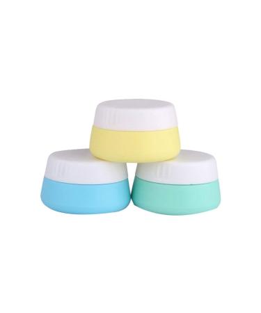 Solustre 3PCs silicone cosmetic container silicone empty sample glasses with densely lid travel lotion container bottles for cosmetics face body hand lip cream 20ml picture 2 4.6x4.6x2.8 cm
