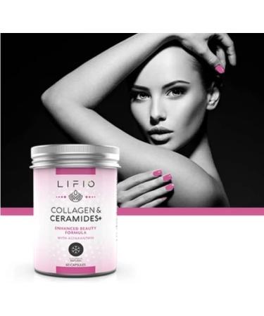 Lifio Collagen & Ceramides+, Enhanced Beauty Formula with Astaxanthin - 60 Capsules - Buy Online on GoSupps.com