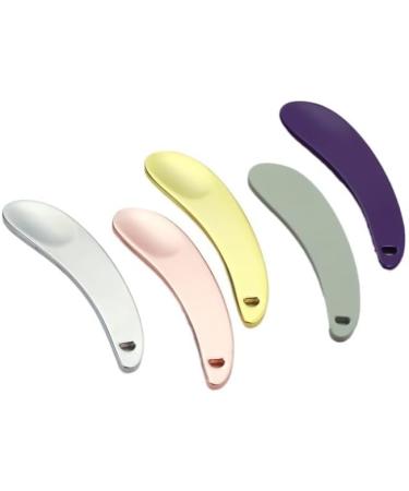Crescent Eye Cream Spoon | Stainless Steel Makeup & Cream Spoon | Mini Mask Stick for Skincare | Silver Metal Design - Buy Online on GoSupps.com