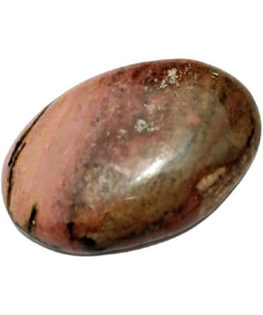 Opalite Crystal Worry Thumb Stone - Natural Healing, Calming Meditation, Reiki Stress Relief (Rhodonite) - Buy Online on GoSupps.com