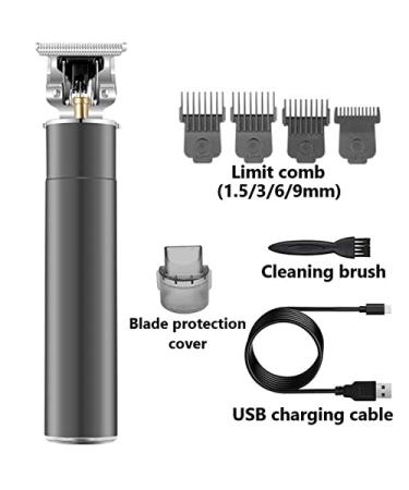 Shop Heavy-Duty T-Shaped Hair Clippers | Cordless 0mm Bald Trimmer for Men - Grey - Buy Online on GoSupps.com
