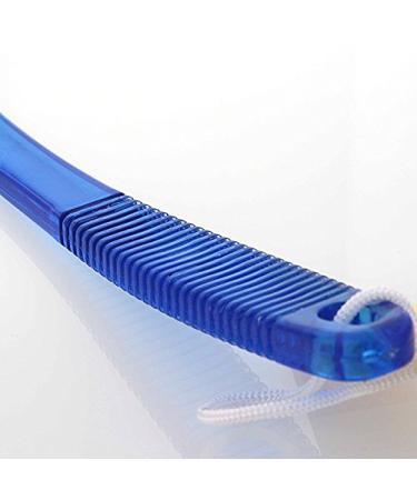 Kosmetex Bath Brush & Soap Sponge - Transparent White Robust Plastic Sauna Brush with Long Handle - Buy Online on GoSupps.com