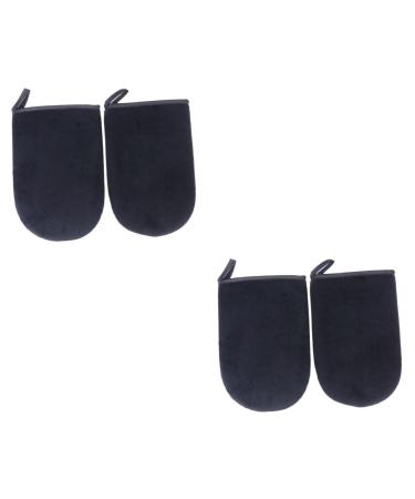 FRCOLOR 4 Pcs Exfoliating Glove Tanning Exfoliator Mitt Tanning Mitt for Back Sunless Tanning Gloves Mini Face Tanning Mitt Tanning Lotion Mitt Tanning Mitts Mittens Applicator Take a Bath