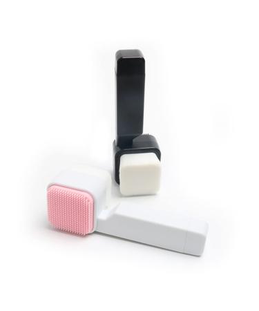 FRCOLOR 2pcs Square Silicone Facial Cleansing Brush - Deep Cleaning Scrubber for Pores & Face Manual Household Tool - Buy Online on GoSupps.com