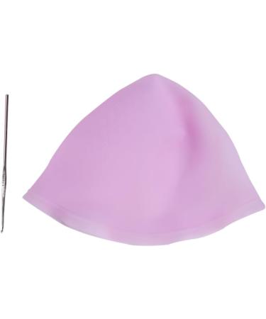 FRCOLOR Silicone Cap Hair Strands Hair Wire Dye Hair Colour Set Hair Dye Gloves Hair Bleaching Cap Protective Hat Tool Dyeing Cap Colouring Cap Thickening Highlighter Hat Pink - Buy Online on GoSupps.com