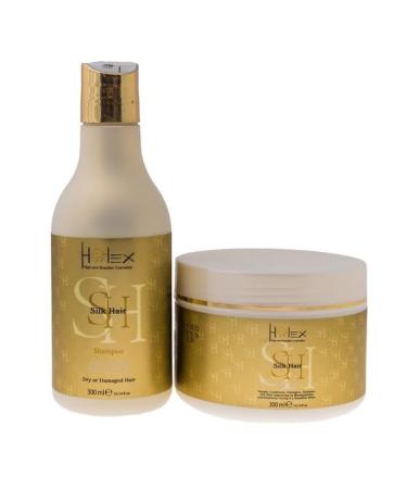 Silky Hair Home Care - Enriched with a blend of natural oils (argan oil coconut oil) and essential vitamins. Controls volume and leaves hair thicker (Shampoo & Hair Mask) 300ml