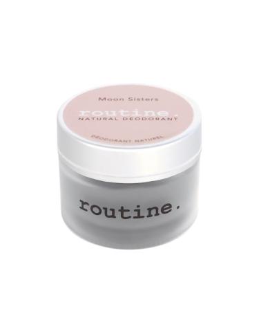 Routine Natural Deodorant for Women and Men with Activated Charcoal 58g Rose Lavender Vetiver & Neroli (Moon Sisters Jar) - Buy Online on GoSupps.com