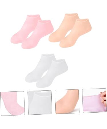 POPETPOP 3pairs Moisturizing Socks Women Socks Silicone Heel Socks Heel Socks for Cracked Heels Lotion Infused Women s Socks Silicone Socks Elastic Boat Socks Foot Miss Sebs Women's Socks 16.5x8.5cm - Buy Online on GoSupps.com